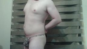 Slutty Stud Shows off His New Thong