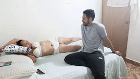 A great massage for my milf on her big ass ended in a great blowjob