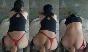 Skinny Latina Sissy Ass Gaped Raw Doggystyle Dildo Wreckage
