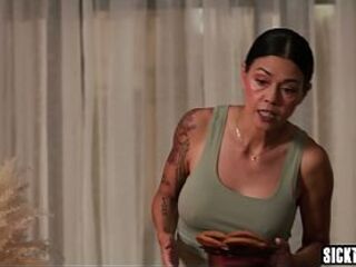 Hot large butt lesbo drilled hawt Oriental teen so concupiscent women enjoyed muffdiving and fingering