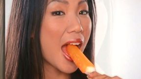 ”Hot large tits Asian COUGAR loves sweets & her huge Asian boobs”