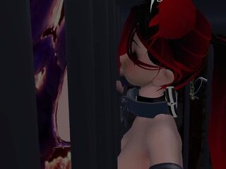 Kinky Maid gets , , and used by horny Witch - Hardcore BDSM - VRChat ERP