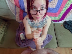 I Milked My Step Brothers Cock fFor A Huge Cumshot