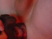 Cumming twice from two anal horse loads
