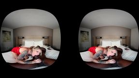vr cuck creampie humiliation: mistress kora bell calls her favorite bull over to fuck her while you watch!
