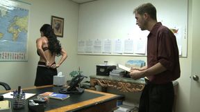 Tattooed office milf gets some hard sex