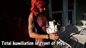 Male Desp Total wetting messing humiliation in front of Mya IPOD