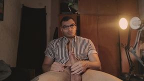Sexy Number One Glasses Striped Dress