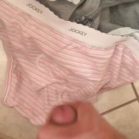 Cum on Striped Cotton Jockeys