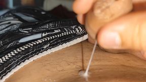 The Largest Production of Pre Cum in the World in a Single Sharpening.