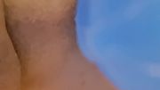 Taking myself with a blue dildo