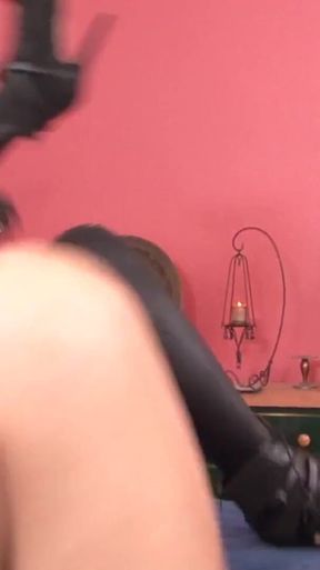 Hot lesbian action with sex toys