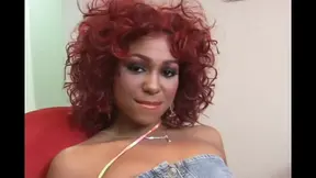 Horny redhead ebony likes huge cocks