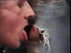 Randy stud enjoys taking cock in ass and mouth and gives rim job gets facial