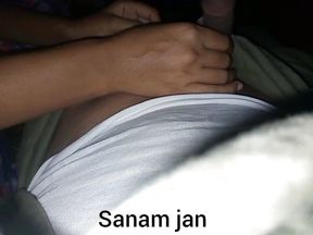 Pakistani Tiktok Star Girl Sanam Jan Hot Sucking with X Boyfriend