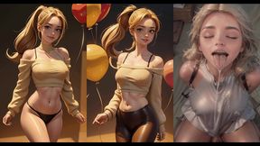 ai generated blonde test 24 fps