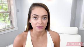 ”Fit18: Ashley Anderson - POV Casting Petite Teen With Gymnast Body”