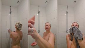 sous la douche apres le sport