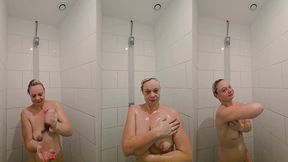 sous la douche apres le sport