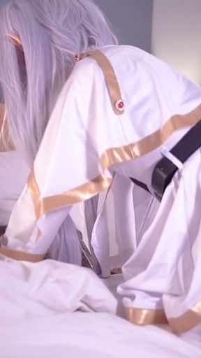 Cute Frieren Cosplayer get Fucked, Asian hentai cosplay 2   Clip 1