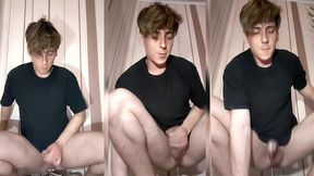 an attractive twink s intense anal jumping resulted in an anal orgasm and cum flowing without hands.