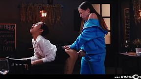 Futanari Josephine Jackson licks anal hole and fucks it with her big cock