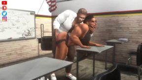 Obnoxious Femboy Gets His Ass Ripped Apart During Class Sims 4 blacked