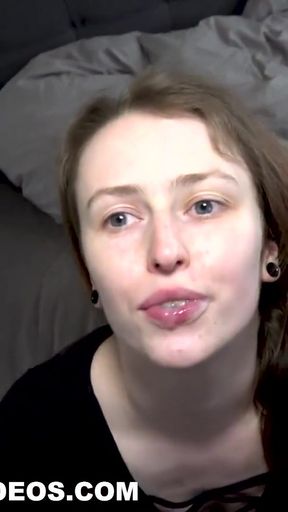 Stunning moment from &quot;SKINNY GIRL ALEXA GIVES FIRST POV BLOWJOB&quot;