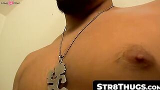 Straight Thug Jackoff Session with Big Load
