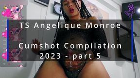 ts angelique monroe - cumshot compilation - short version