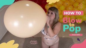 Sensual Looner Balloon Tease: Carla Irresistible Blow-to-Pop Experience - 4K