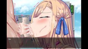 No telhado do colégio — estudante loira e professor trocam carinho em meio a ensino