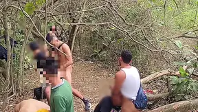Steamy Forest Encounter: Wild Sex With Horny Strangers Among the Trees – GayPornForest 18+