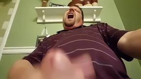 Big-Cock Daddy Strokes His Meat