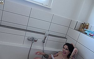 Xania wet - honey busty brunette bathroom solo