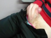 Taking my dick out in the train and wanking a bit (I was nervous)