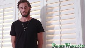 Her juicy jugs jiggle wildly as she sucks me off