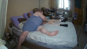 I Finished in My Neighbor's Mouth After Jerking off a Dick and Blowjob