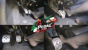 Revving-Speeding up the car with nylon stockings