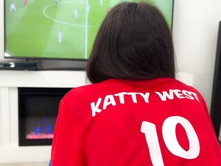 Katty West Gets Anal Banged Whilst Watching the World Cup