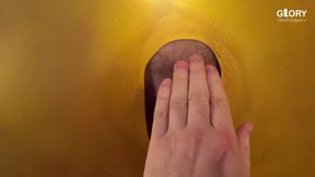 Just a breath of tongue... and it almost explodes