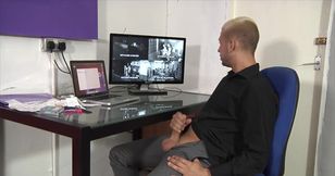 Mickey Taylor and Jonny Castle star in a bathroom porn