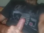Smoking my vape cart and stroking my huge cock getting higher.  vibez.