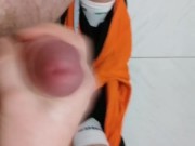 Semen en mi manos. Una rica paja