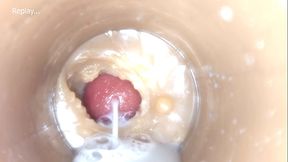 Camera 4k Inside Deep Pussy Captures Huge Dose Ejaculation of Sperm ASMR