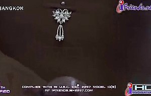 Busty thai ladyboy cums while riding dick