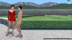 Adventures Of Willy D: Guy watch how two  milf's are fucking  with a strap on ep 62