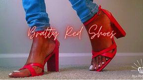 Bratty Red Shoes Foot Tapping Humiliation