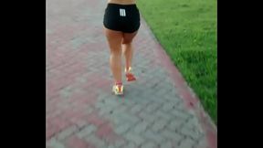 Milf aunt runing and showing your popoti @BR-101