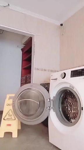 Washing Machine in Laundromat